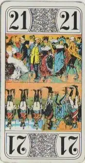 Carte atout 21 du jeu de tarot