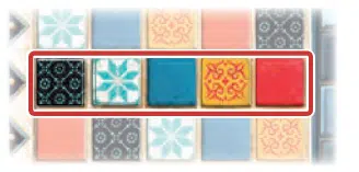 But du jeu Azul, tuiles colorées en motif du jeu de société Azul