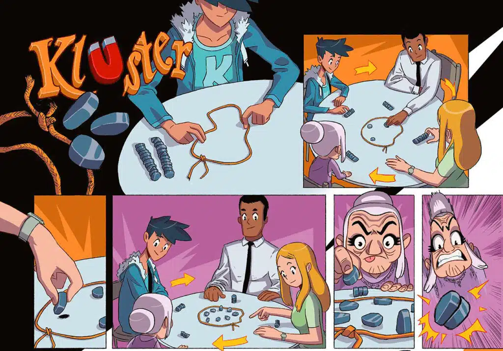 Mise en place du jeu de société Kluster